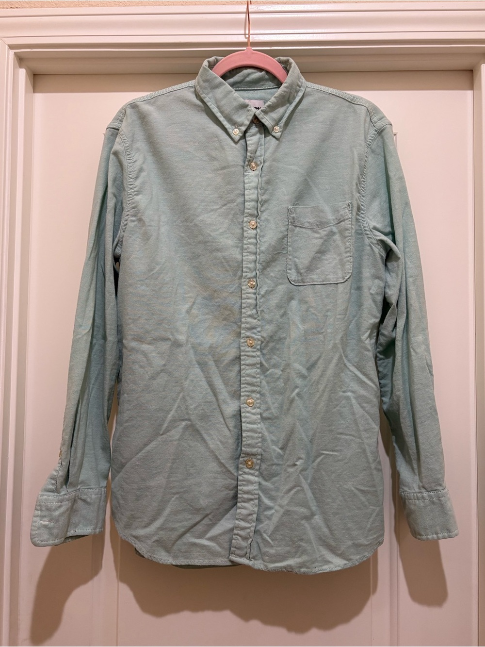 Sonoma Goods for Life Men’s Long Sleeve Button Down Shirt Mint Green